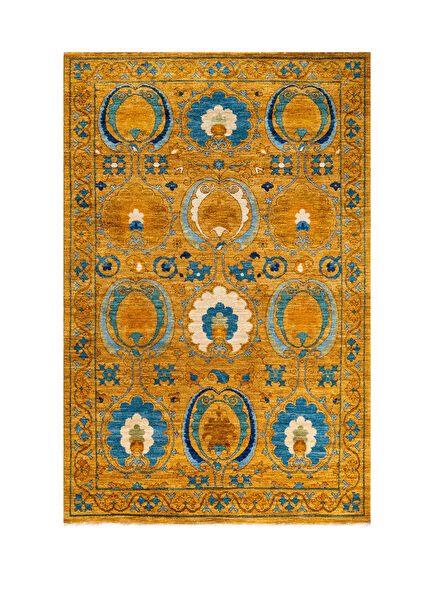 Arts N Crafts Hand Woven Wool Carpet 187x123 cm