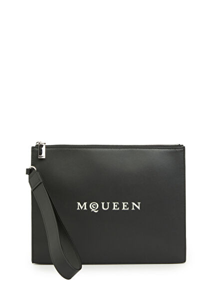 Black Men's Leather Hand Portfolio