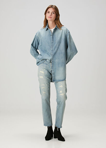 Blue Distressed Jeans