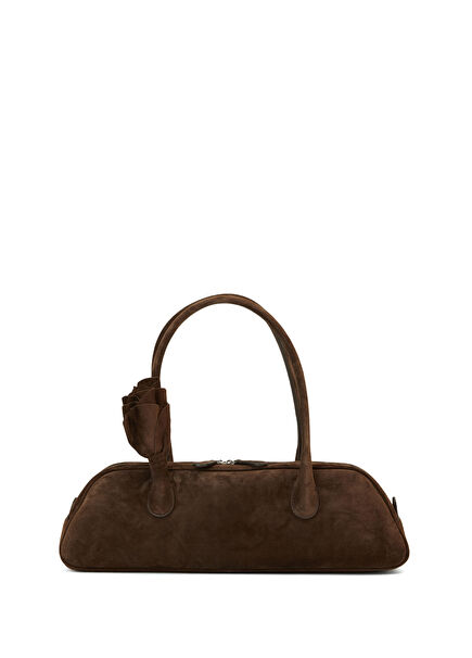 Brigitte Trapeze Kahverengi Kadın Deri Çanta