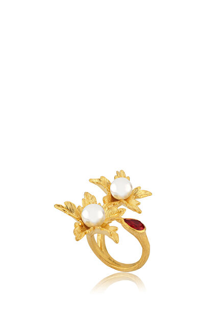 Pearl Prayer Women's Silver Ring
