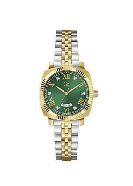 GCZ44002L9MF Altın Rengi Metalik Gri Çelik Kadın Kol Saati