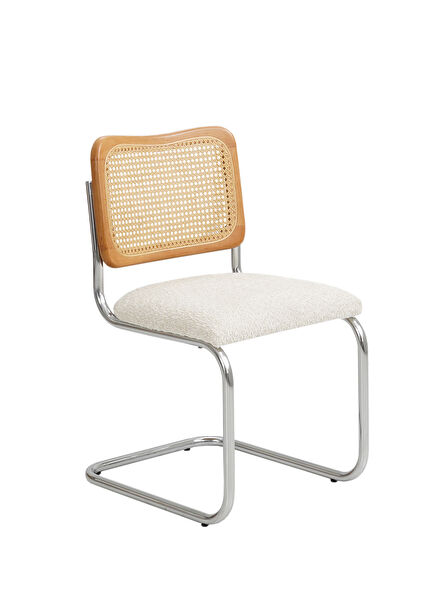 Doğal Hazeran Teddy Yemek Odası Sandalyesi