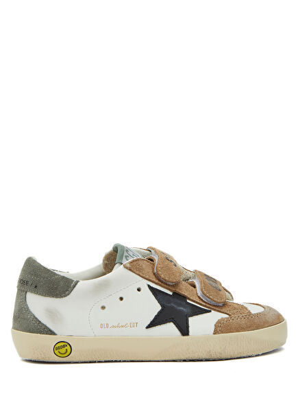 Old School Çok Renkli Unisex Çocuk Deri Sneaker