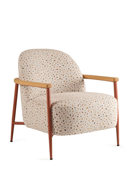 Meder Terrazzo Desenli Kiremit Metal Berjer