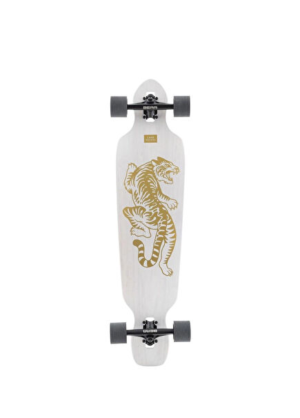 Battle Axe White Bengal Complete 38'' Longboard Kaykay