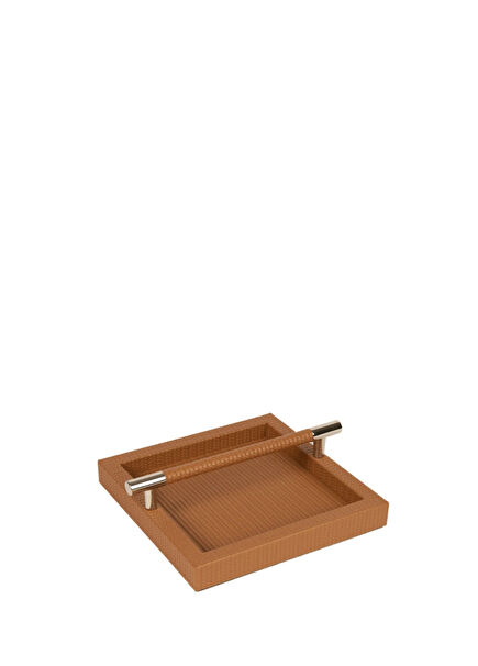 Firenze Taba Square Shaped Leather Napkin Holder