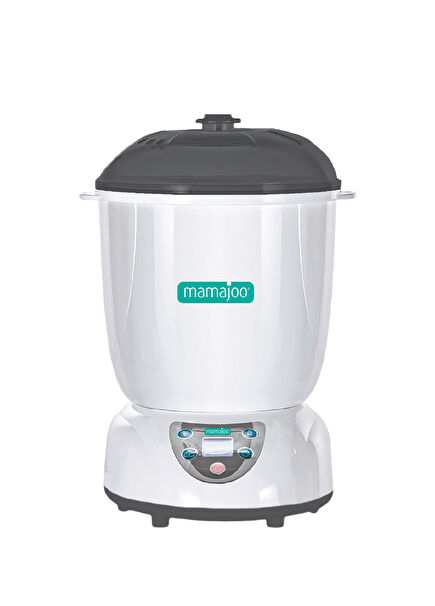 Beyaz LCD ekran 5 İşlevli Mama ve Süt Isıtıcı Buharda Pişirici Kurutucu Buhar Sterilizatörü