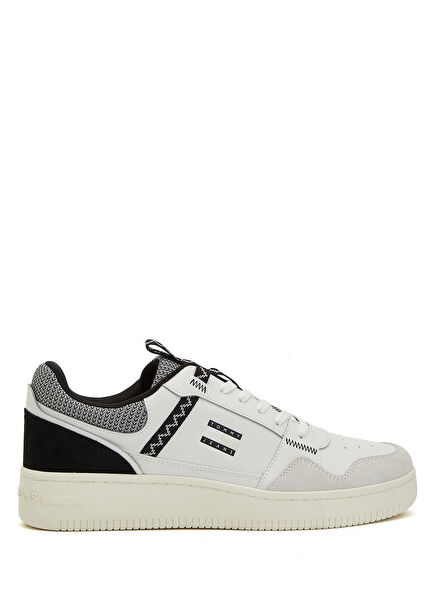 Retro Basket White Men's Leather Sneakers