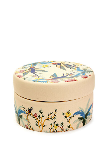 Kuş Desenli Porselen Kase