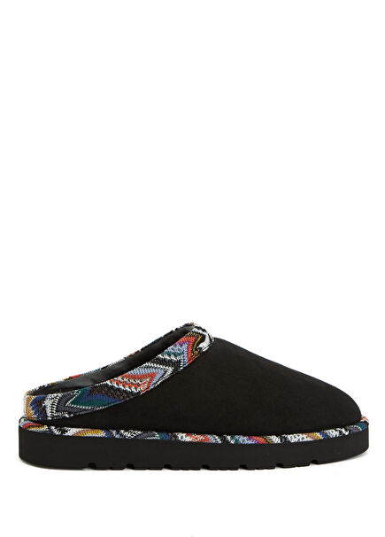 Siyah Kadın Süet Terlik