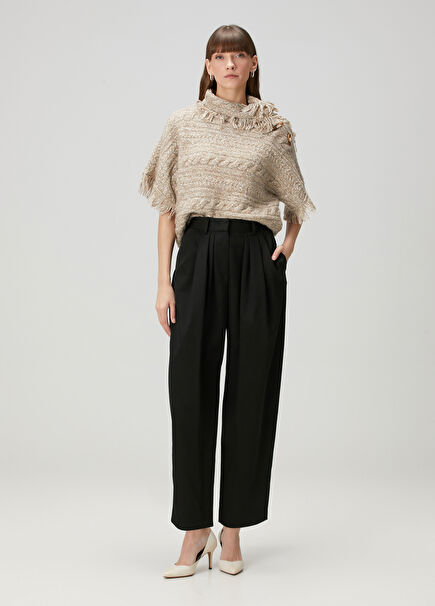 Janice Black Wool Pants
