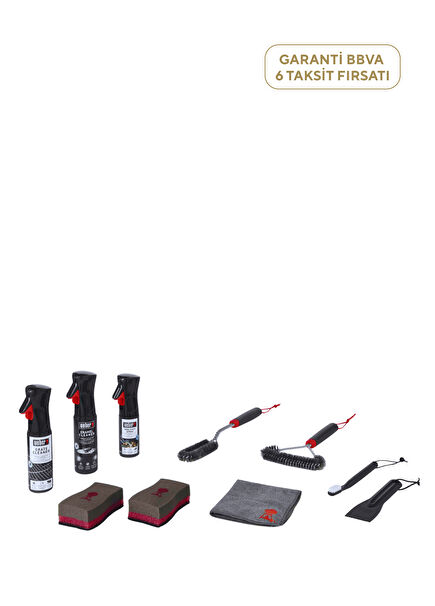 8 Piece BBQ Cleaning Set