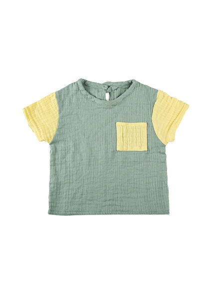 Sarı Yeşil Erkek Çocuk T-shirt