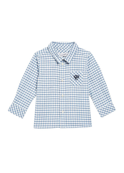 Checkered Long Sleeve Baby Boy Shirt
