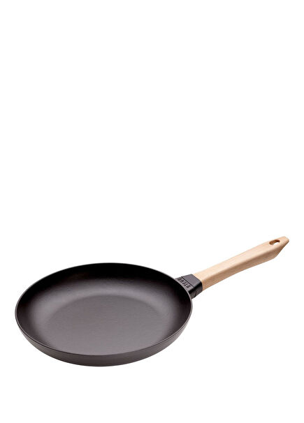 Wooden Handled Cast Iron Frying Pan 28 cm