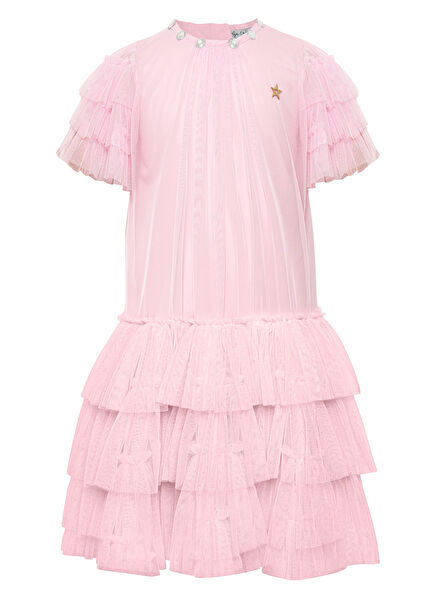 Elina Pink Girls Dress