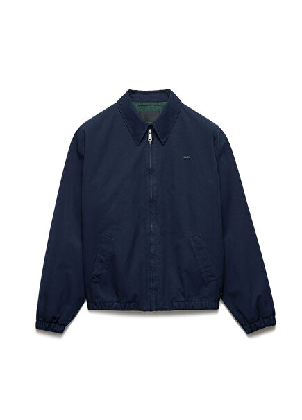 Men's Blue Cotton Jacket
