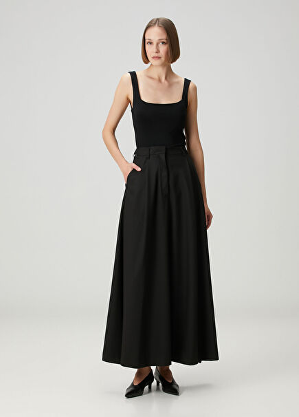 Daisy Siyah Maksi Etek