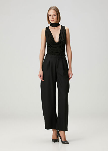 Elynx Black Wool Pants