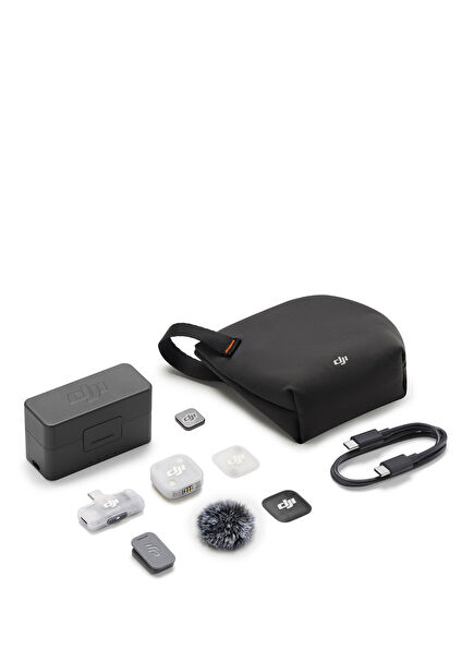 Mic Mini 2 (1TX +1 MOBILE RX +Charging Case) Lavalier Microphone