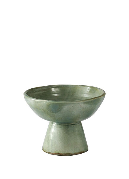 Adaçayı Yeşili Ayaklı Orta Seramik Servis Standı