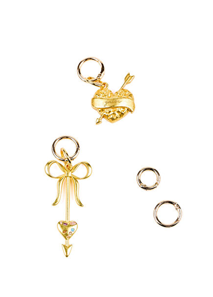 Lucky Charm Gold Color Women's Hair Ring