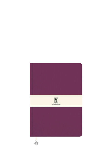 Limited Edition A5 Striped Notebook with Purple Thermo Leather and Flexible Cover