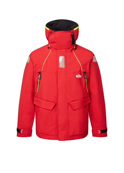 Offshore Kırmızı Kapüşonlu Erkek Spor Ceket