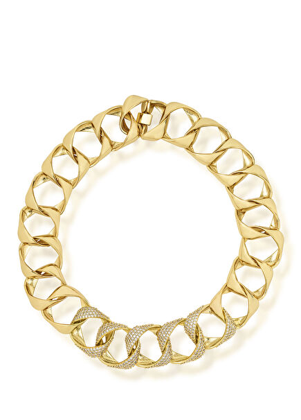 Manhattan Link Ortası Kristalli Kolye