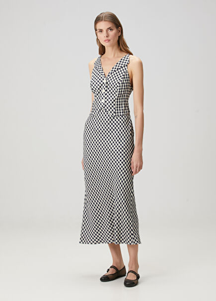 Kimmy Navy Midi Dress