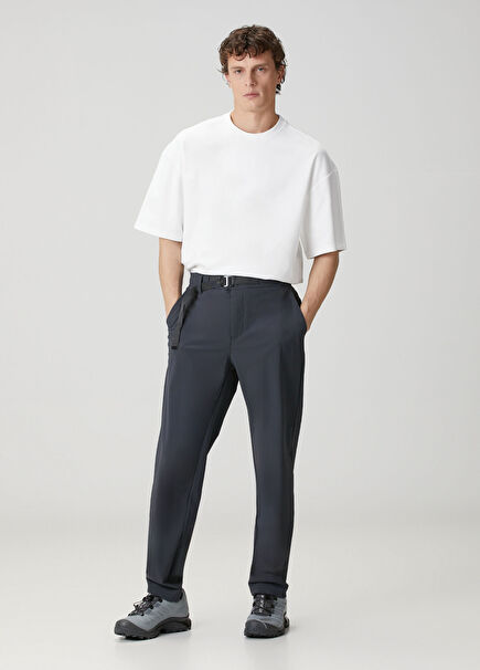 Füme Kemer Detaylı Teknik Pantolon