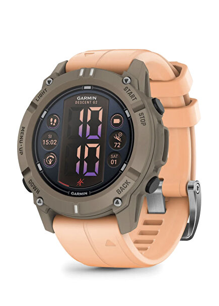 Descent G2 45 mm Pembe Silikon Kayışlı Akıllı Saat