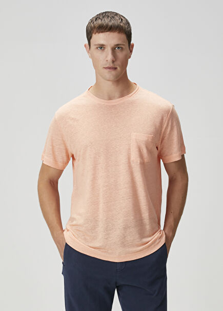 Pink Linen T-Shirt