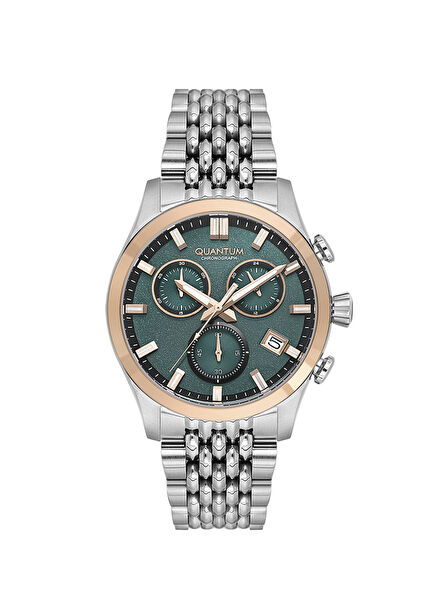 ADG1165,590 Silver & Rose Gold Metal Men's Watch