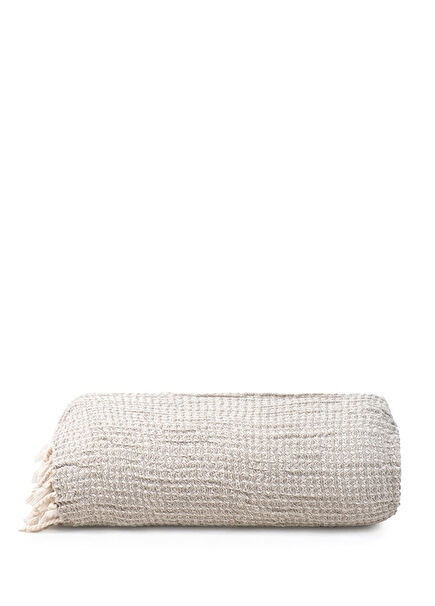 Flax Natural Linen Double Bedspread 220 x 260 cm
