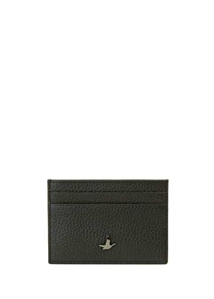 Black Men's Leather Card Holder