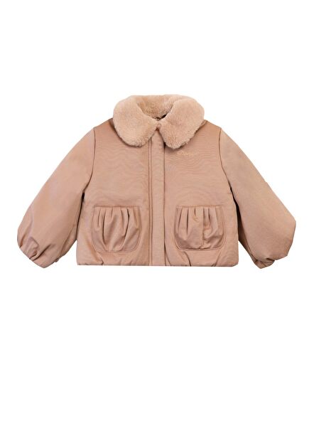 Bloci Şeftali Kız Çocuk Ceket