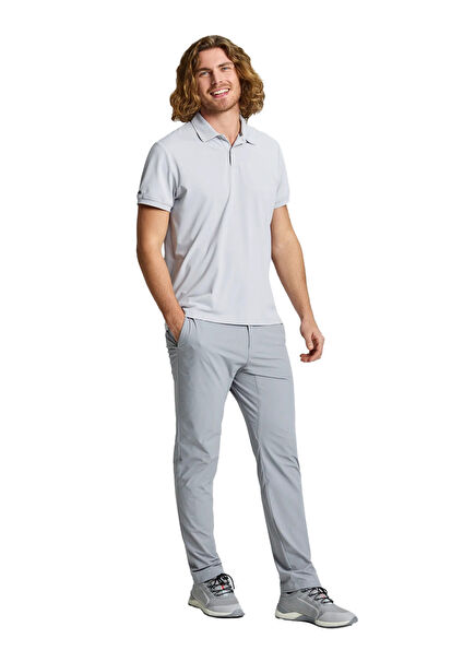 Tech Chino Gri Erkek Klasik Pantolon