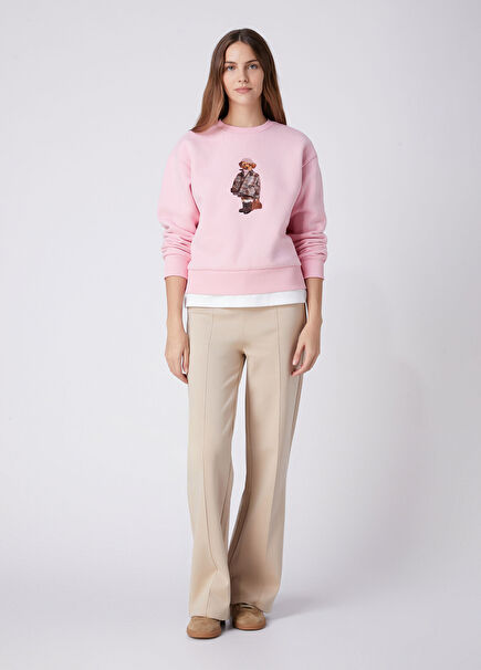 Beige Ribbed Jogger Tracksuit