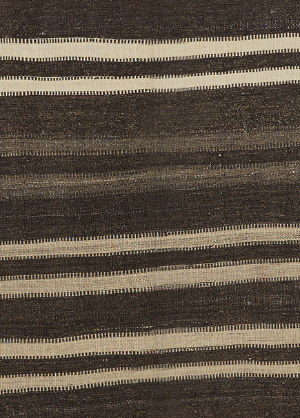 Anatolian Gray Beige Wool Loom Kilim