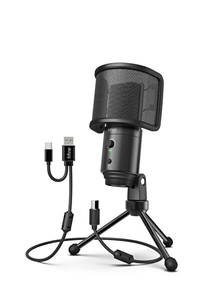 K683A USB Type C Professional Black Microphone