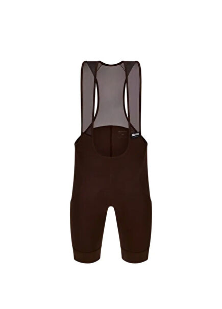 Ready To Ride Kahverengi Askılı Kısa Unisex Bisiklet Taytı