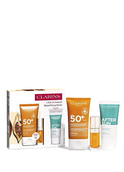 Moisturizing Sunscreen 50 ml + Lip Comfort Oil 01 + After Sun Soothing Balm 30 ml Sunscreen Set