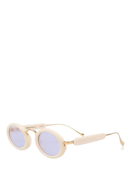 Ge-Cc3 - C11G Beyaz Altın Asetat Unisex Güneş Gözlüğü