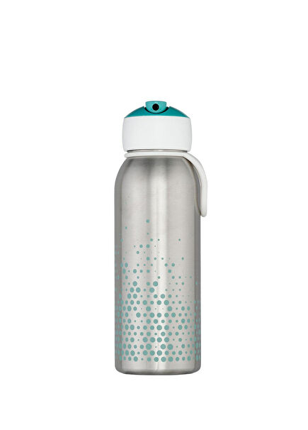 Insulated Bottle Flip Up Campus Turquoise Pop-up Closure Thermos Water Bottle 350 ml