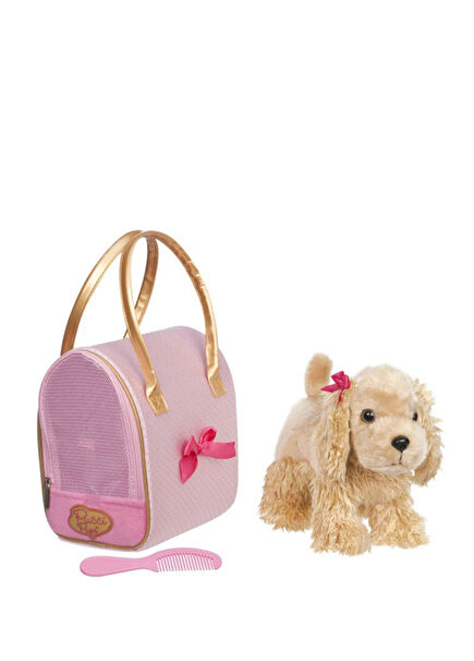 Çantalı Peluş Spaniel Köpek Peluş Oyuncak