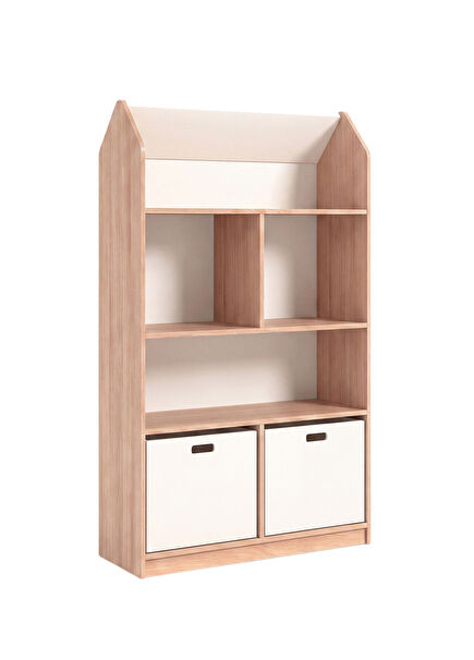 Toy House White Wooden Children's Bookshelf