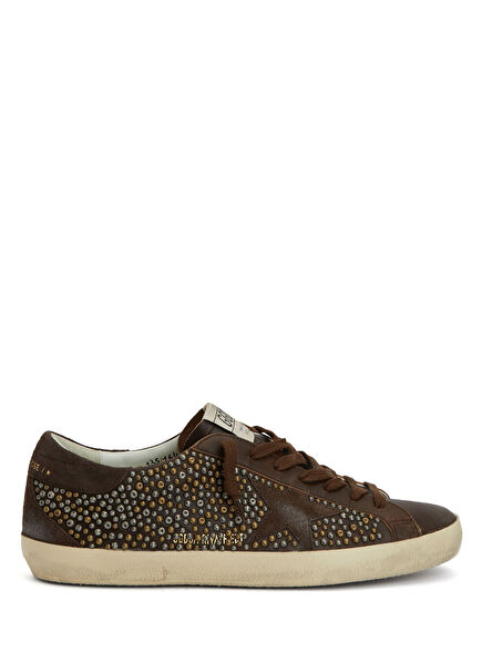 Super-Star Kahverengi Erkek Deri Sneaker