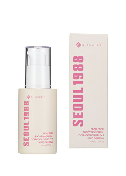 Seoul 1988 Boosting Serum: Collagen Complex 7 + Red Ginseng Kırışıklık Önleyici Nemlendirici Cilt Serumu 30 ml